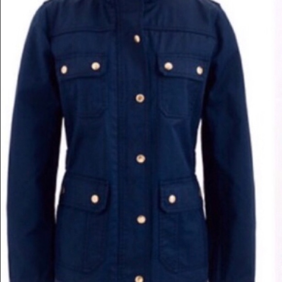 JCREW Downtown Field Jacket Size S - Navy - Picture 2 of 3